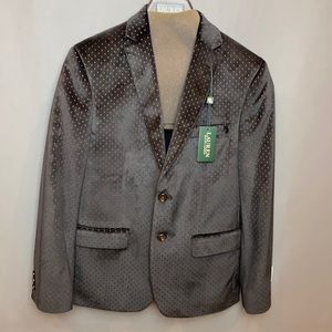Ralph Lauren Black Velvet Dot Blazer (Blayton) 16R